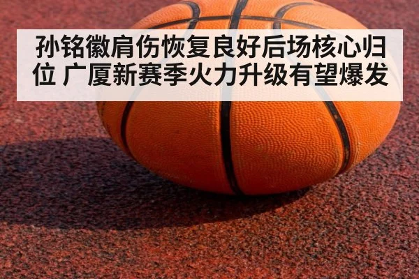 孙铭徽肩伤恢复良好后场核心归位 广厦新赛季火力升级有望爆发